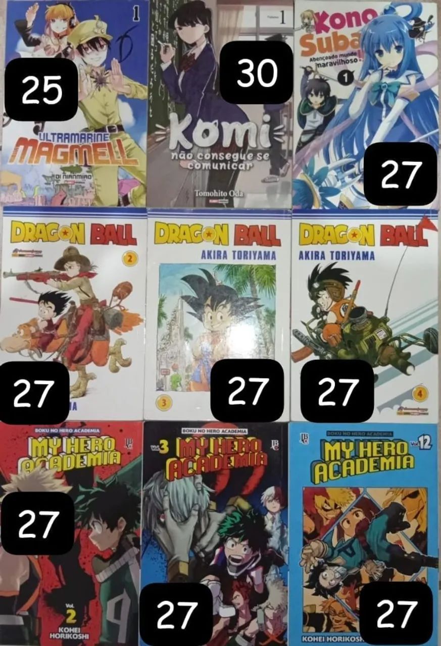 mangás diversos usados