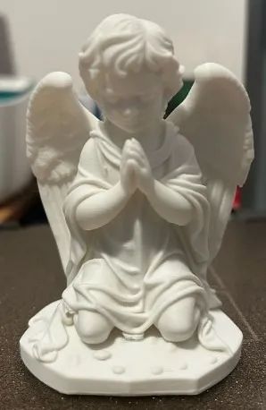 Estatueta Anjo Querubim em Oração - Impressão 3D