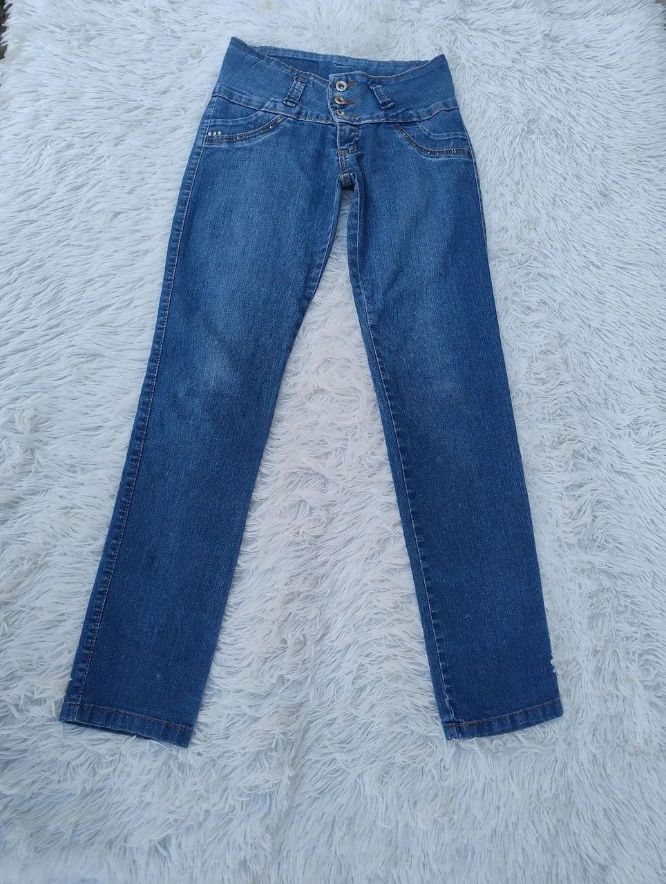 Calça Jeans Trânsito Livre Cós baixo 38 - Foto 2