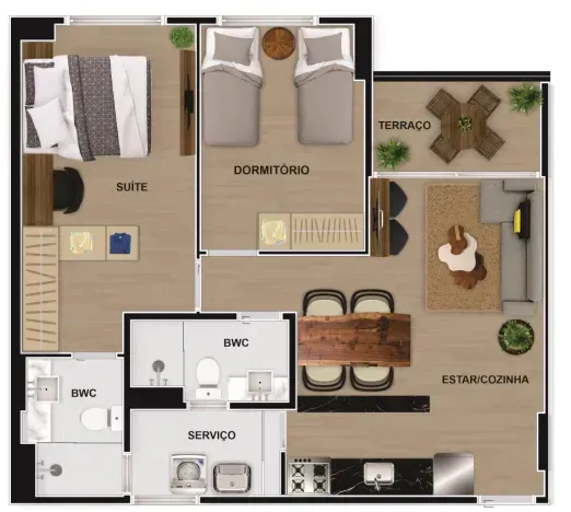PLANTA 59m²