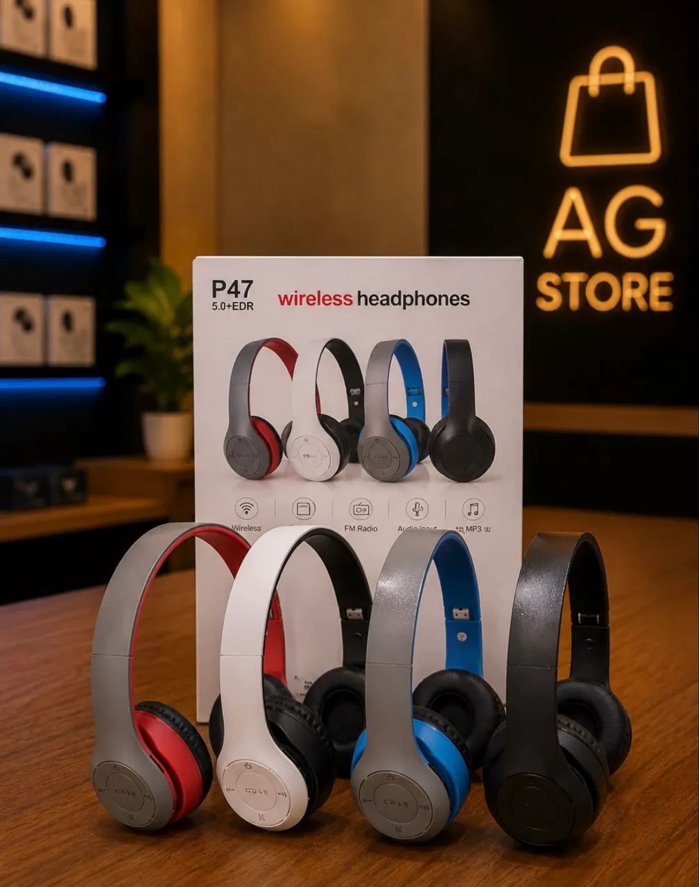 Fone de ouvido Bluetooth p47