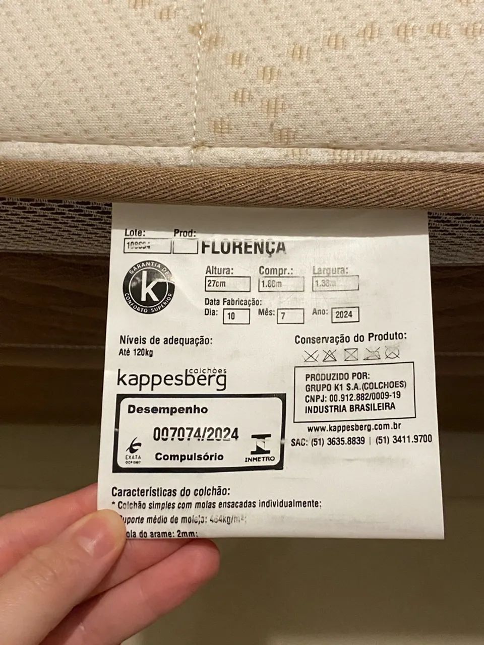 Cama Casal com Colchão Kappesberg - Foto 5