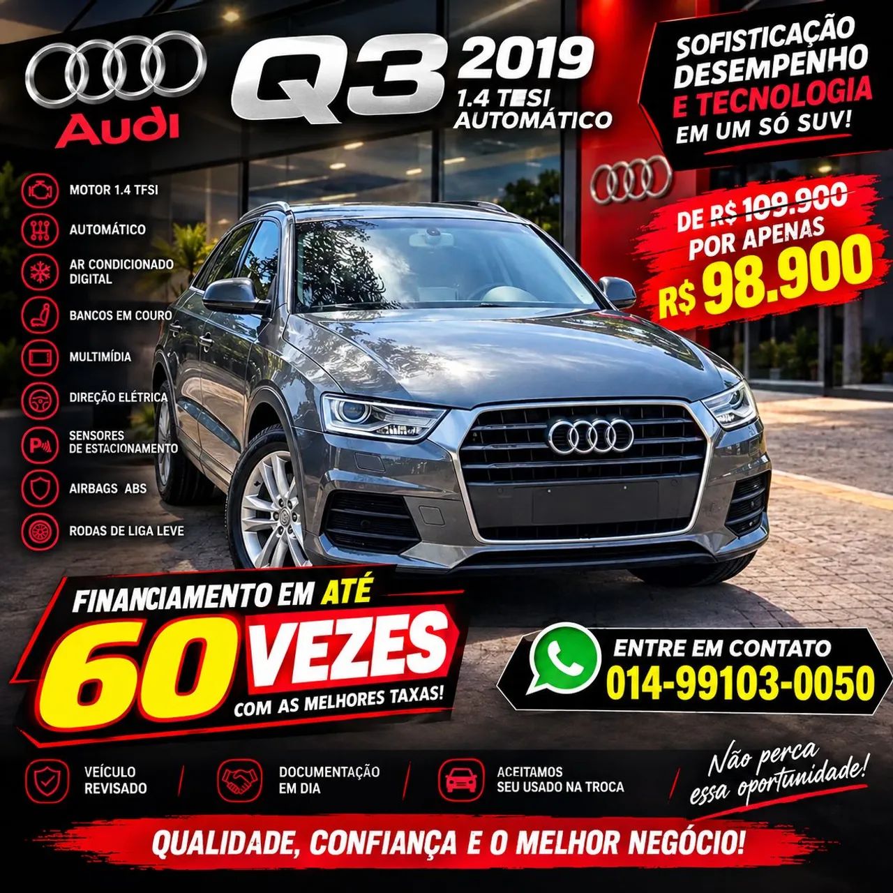 Audi Q3 1.4 TFSI/TFSI Flex S-tronic 5P 2019