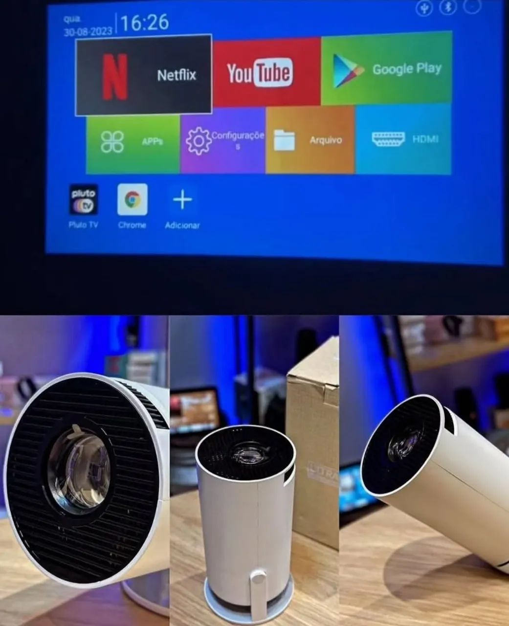 Projetor HY300 novo ( já e menor preço) SO RETIRADA  - Foto 3