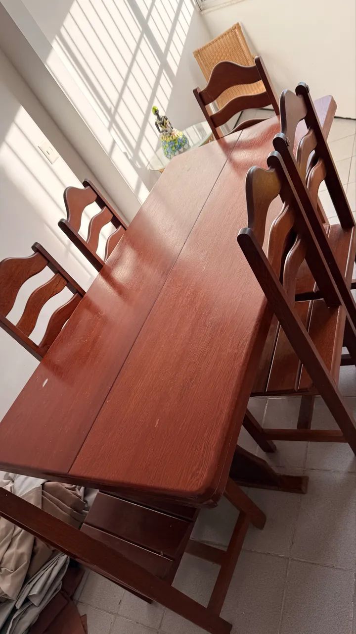 Solid Wood Dining Table and Chairs65115993192835120