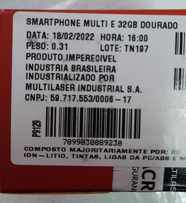Celular Multilaser E Pro Dual SIM 32 GB Dourado - Foto 2