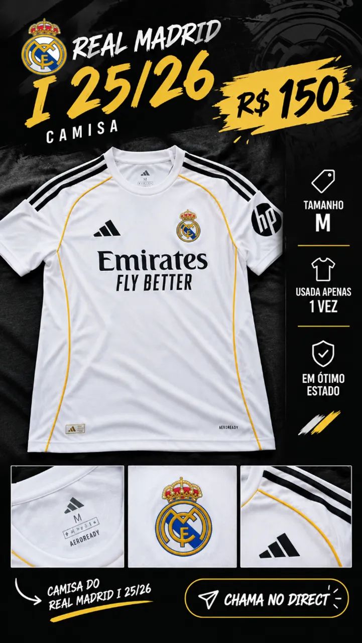 Camisa Real Madrid I 25/26