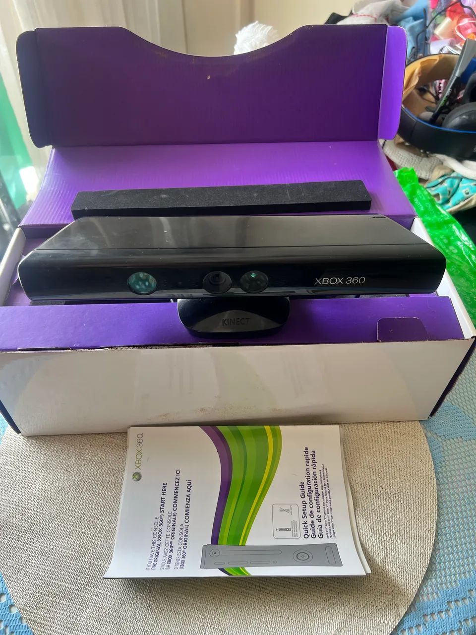 Kinect Xbox 360 + Jogo Kinect Adventures + Headset