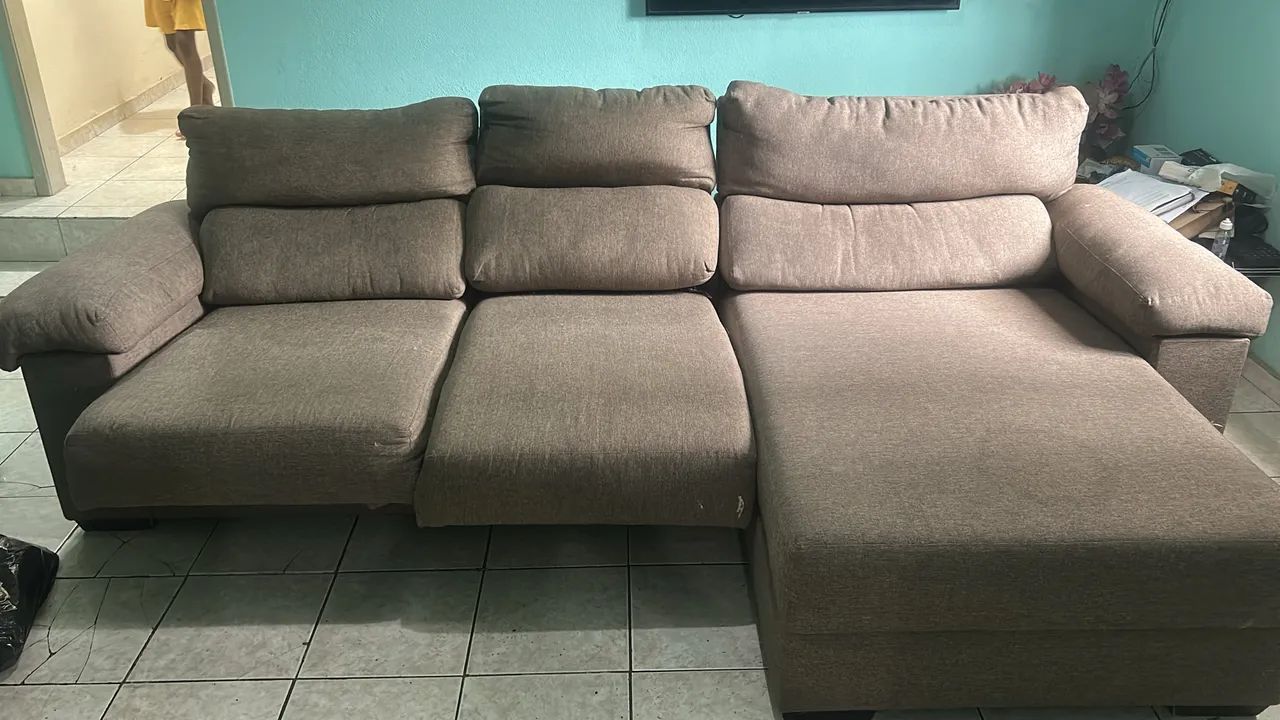 Sofá retrátil 3 lugares - Foto 3