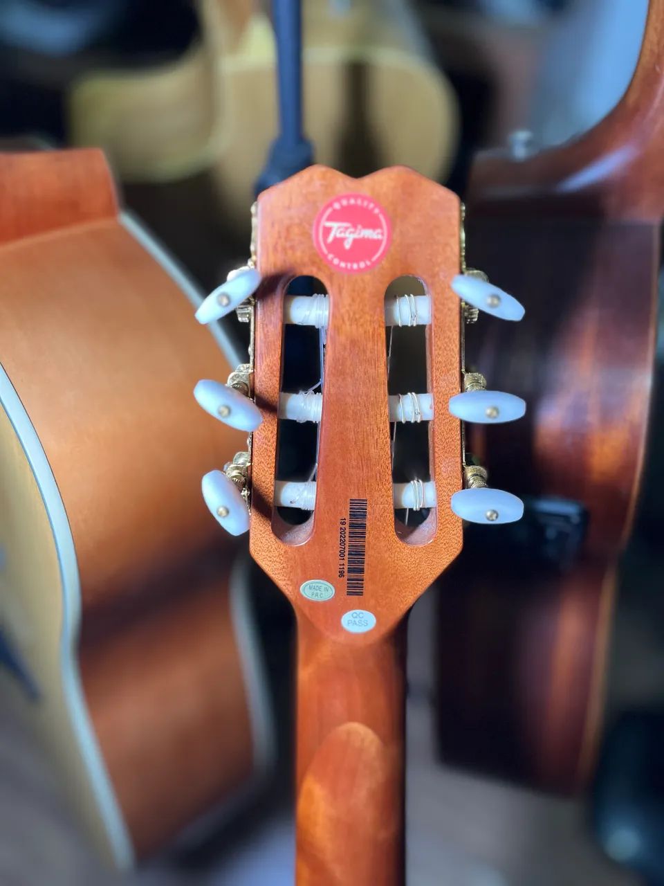 Violão Tagima Modena Nylon Cherry Burst Elétrico - Foto 4