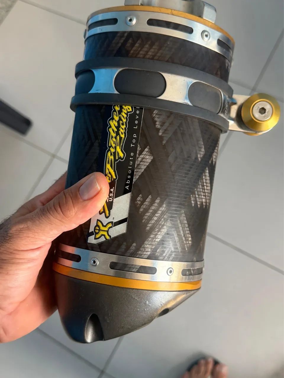 PONTEIRA  DE MOTO CARBONO