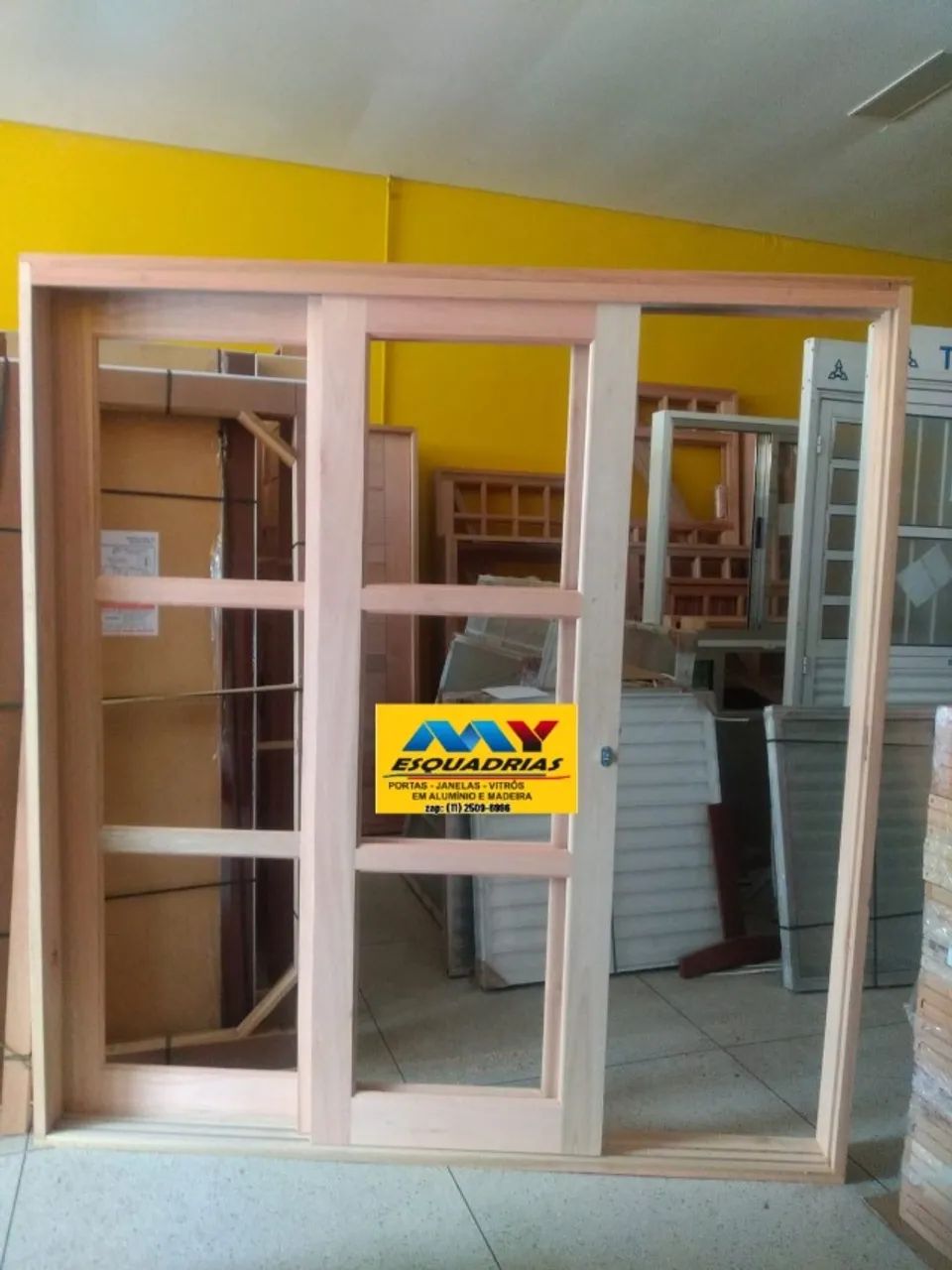 PORTA 3 PLANOS MADEIRA PRONTA ENTREGA - Foto 3