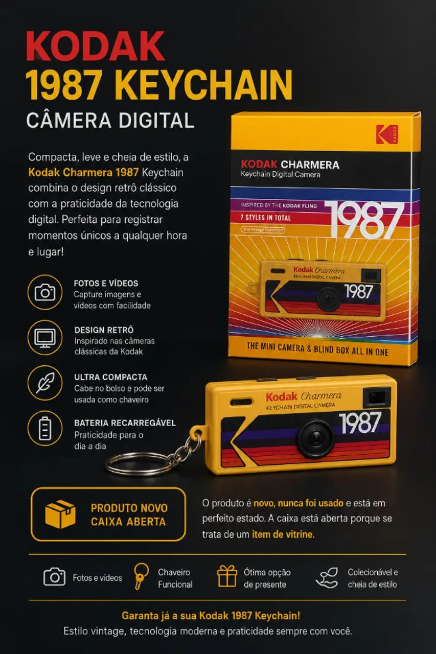 CAMERA KODAK CHAVEIRO KEYCHAIN 