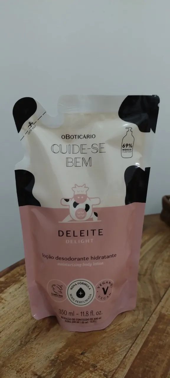 Hidratante Boticário Deleite novo