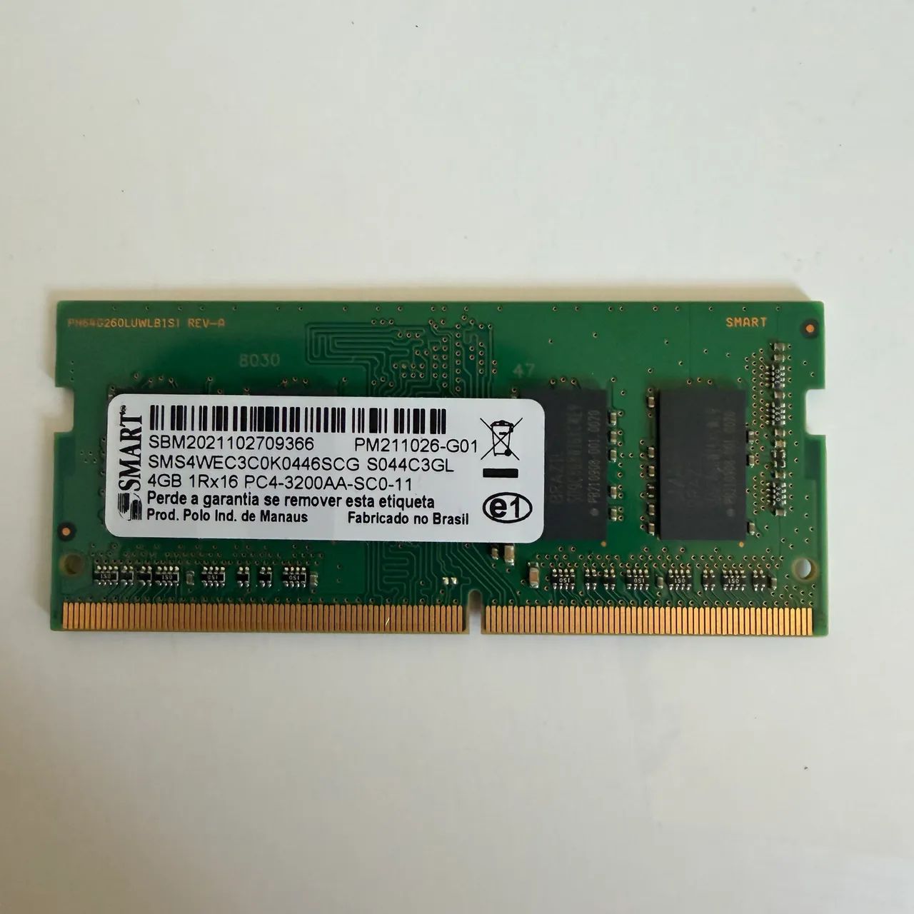 Memória RAM 4GB para Notebook
