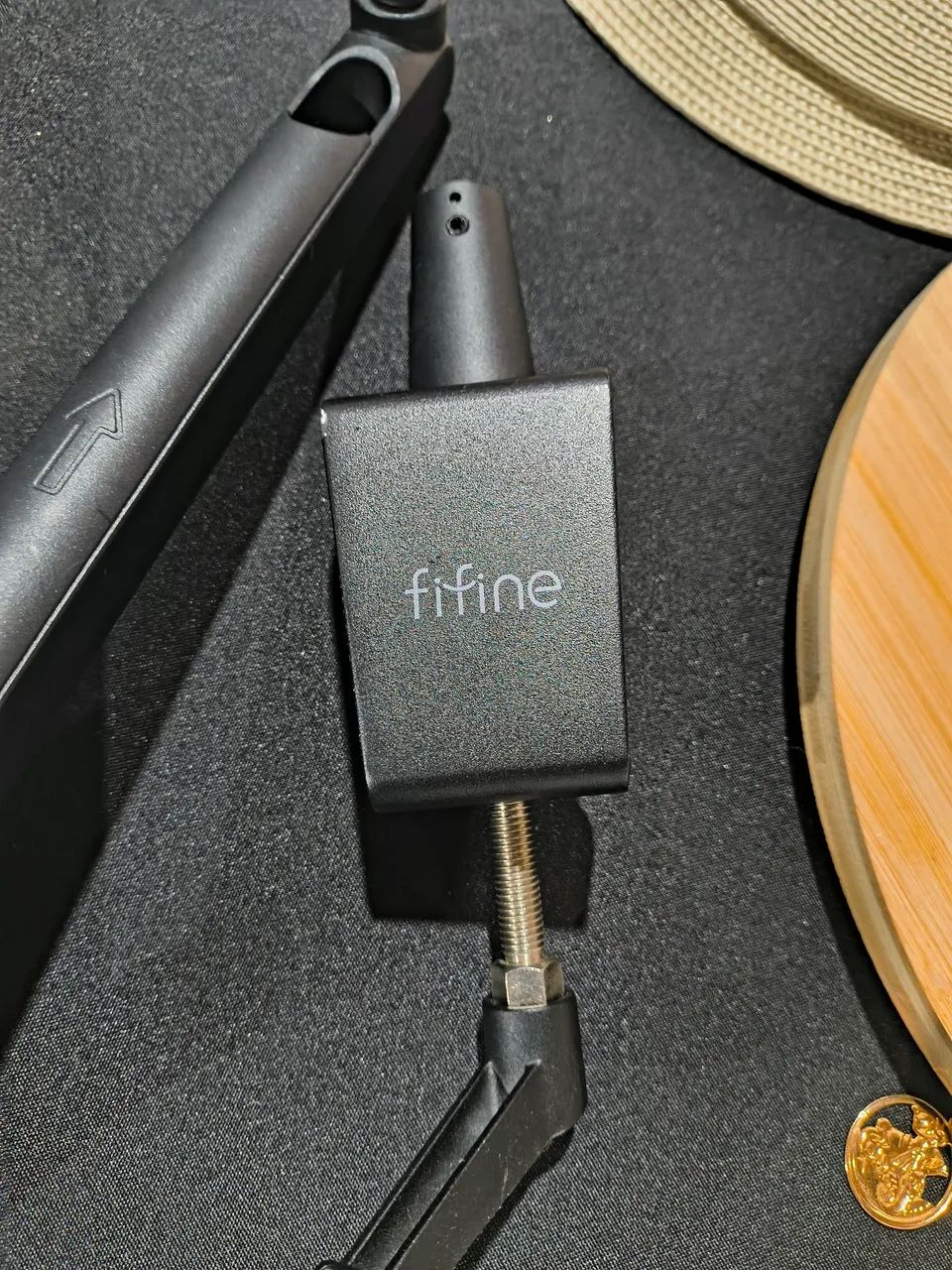 COMBO MICROFONE FIFINE E BRACO ARTICULADO FIFINE - PRETO - Foto 4