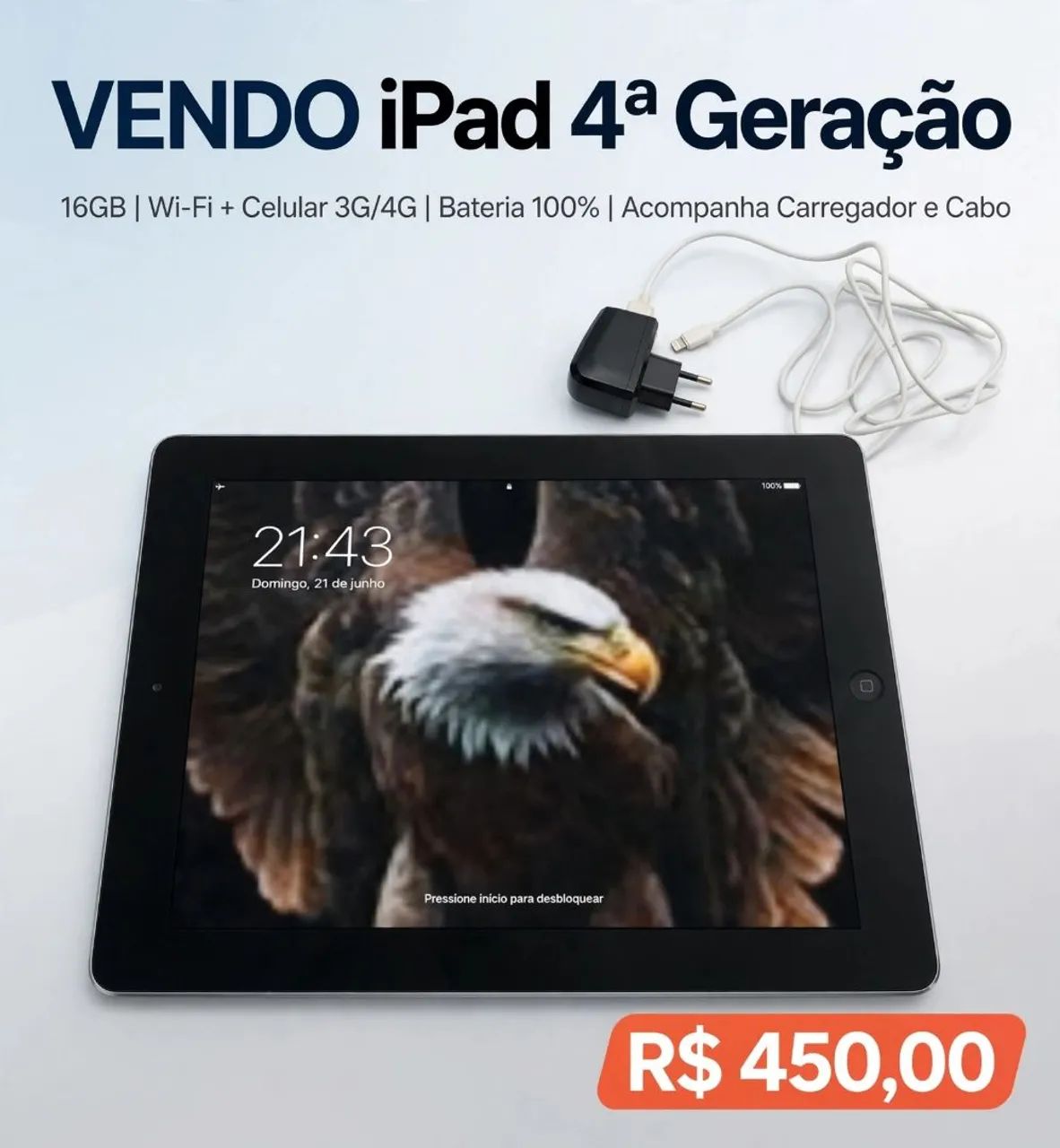 Ipad 4ª geração 16gb