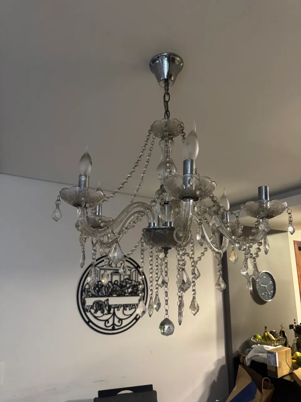 Lustre de Cristal Clássico 5 Braços - Elegante e Sofisticado - Foto 3