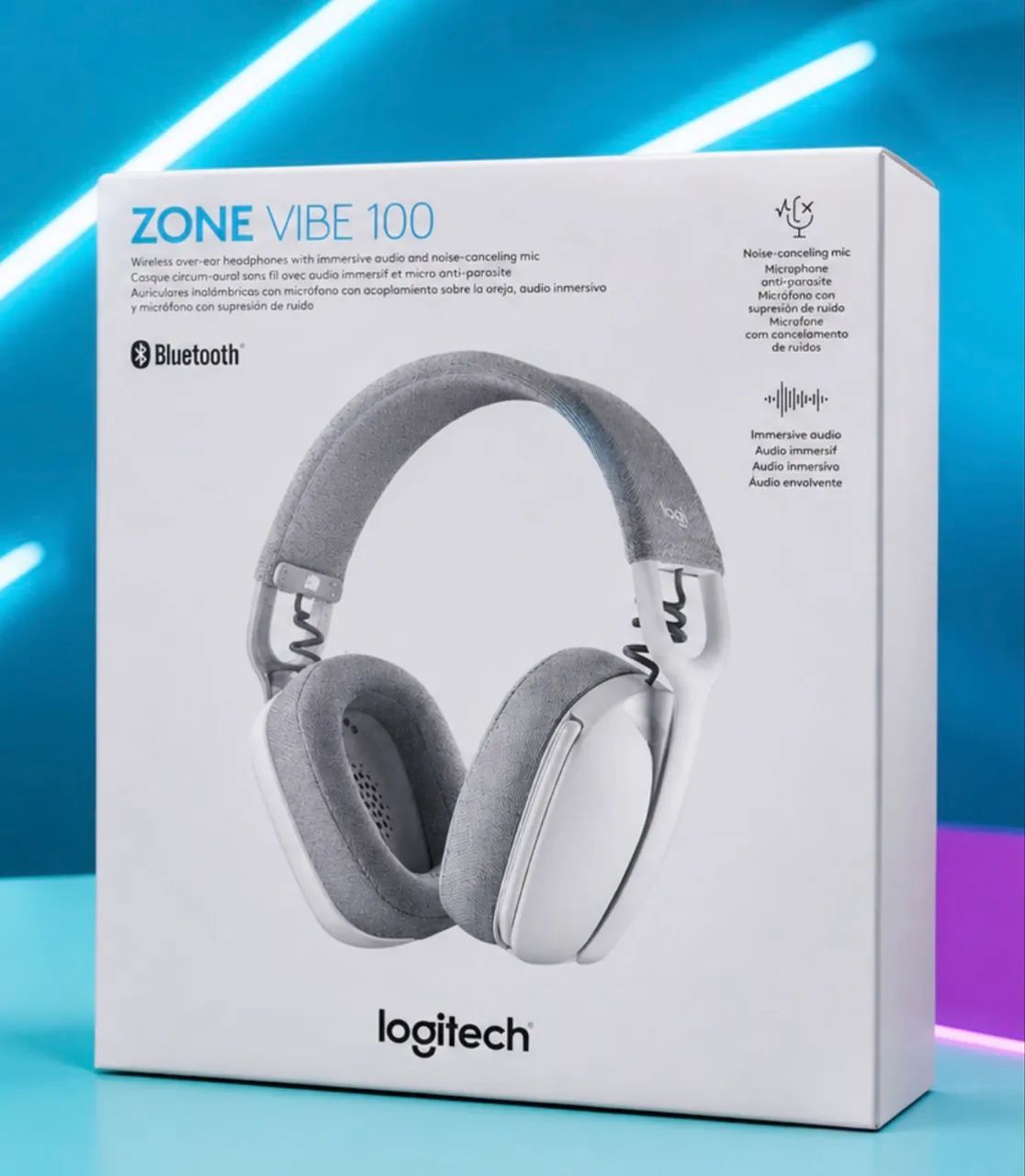 ZONE VIBE 100 - Áudio Imersivo e Microfone com Cancelamento de Ruído, da Logitech - Foto 2