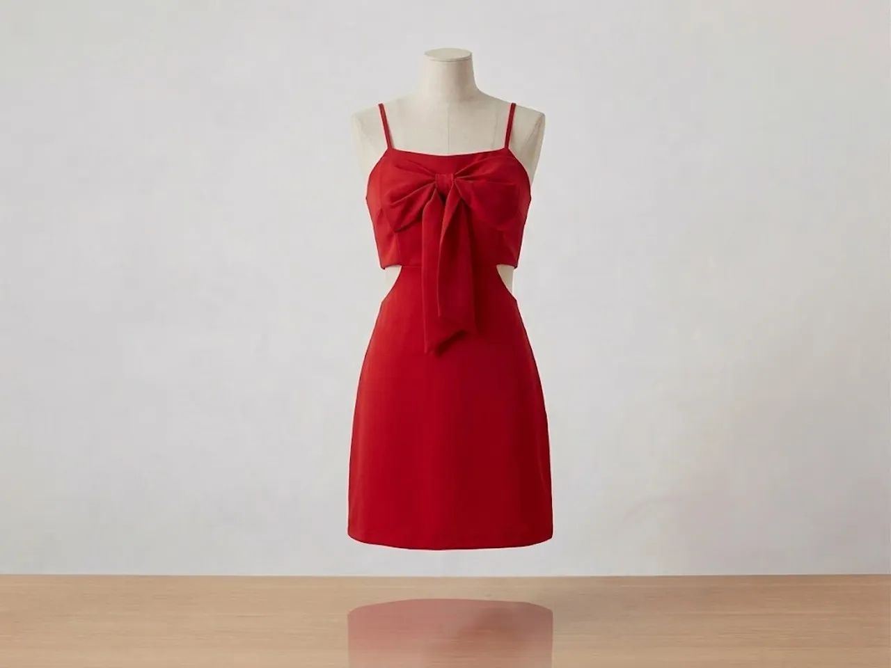Macacão vermelho com laço
