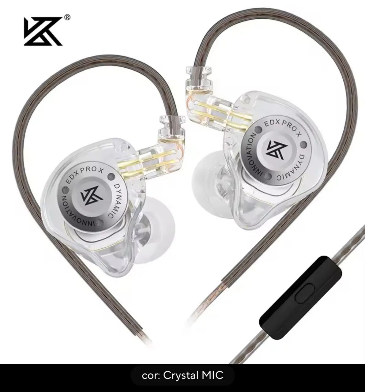 Fone KZ EDX PRO X intra-auricular com Microfone Lacrados - Foto 3