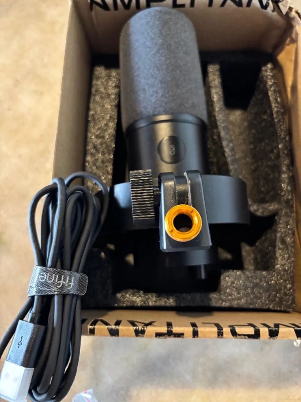 FIFINE K688 Microfone dinâmico para Streaming vocal,XLR/USB Mic para PC - Foto 4