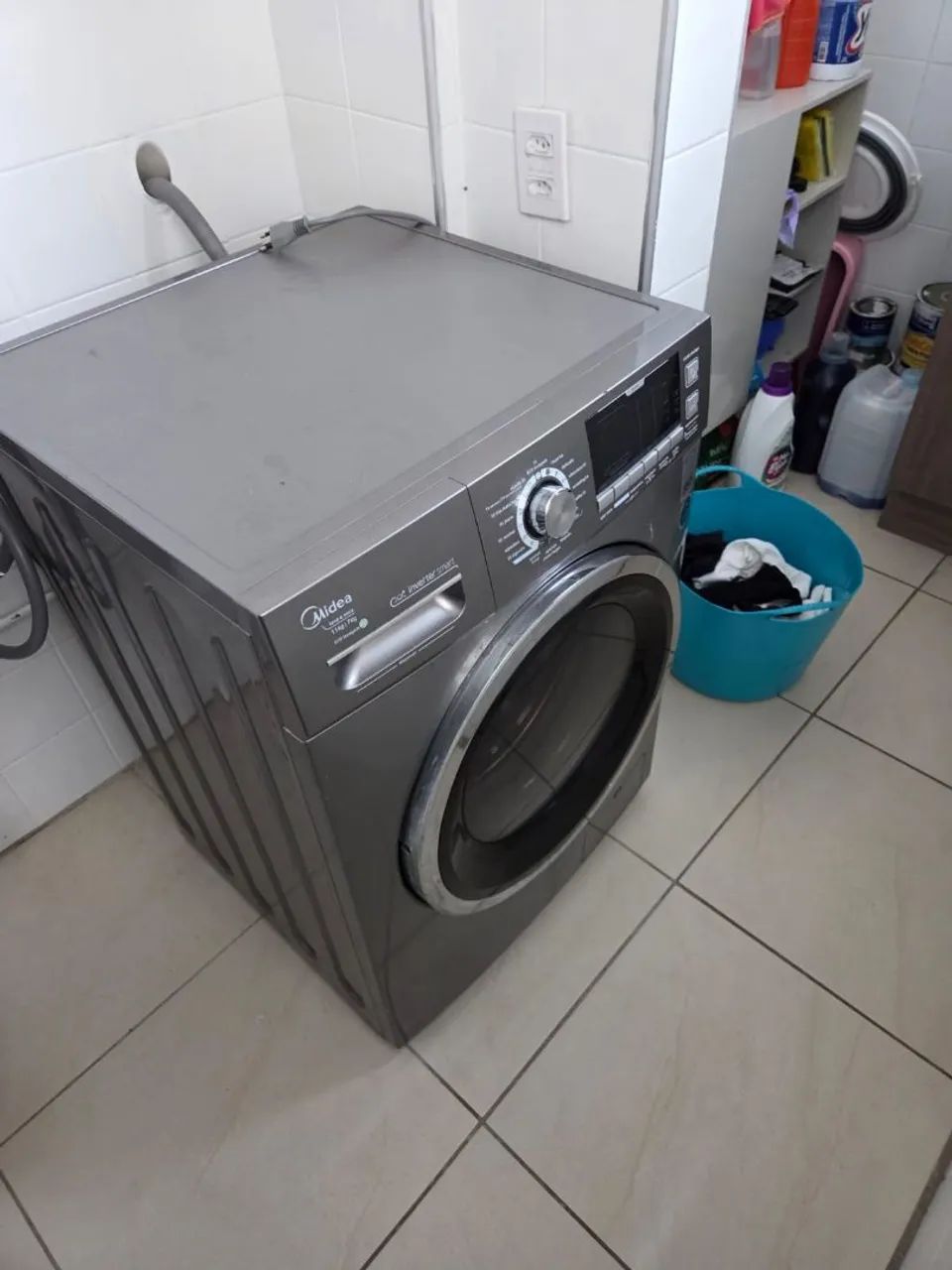 Lava e Seca Midea Prata 11kg Storm Wash Inverter Tambor 4D LSD11X1 127V - Foto 2