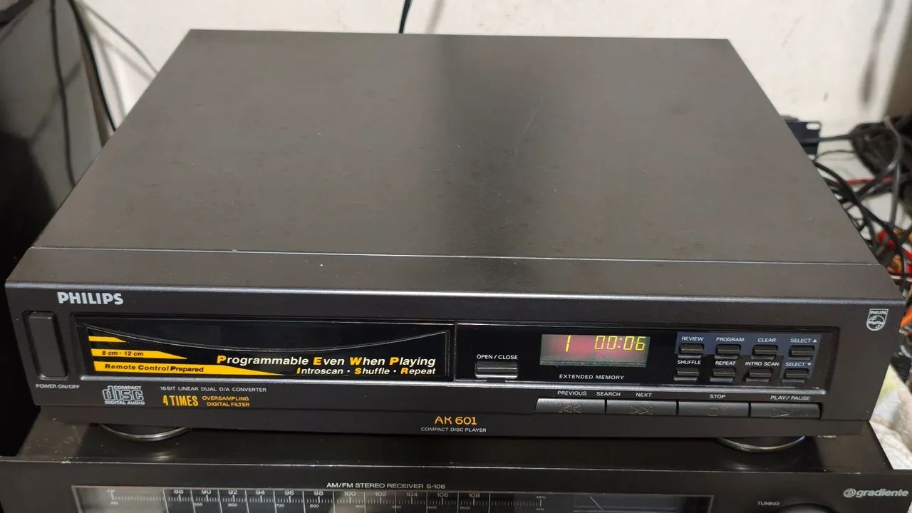 Cd player Phillips AK 601 novíssimo  - Foto 2