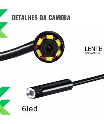 Sonda Inspeção Celular Android Pc 5m Sensacional - Foto 4