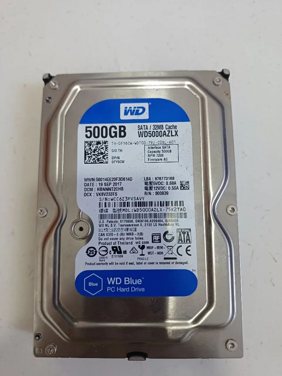 Hds wd e seagate 500gb CPUs cftv dvr nvr  - Foto 2