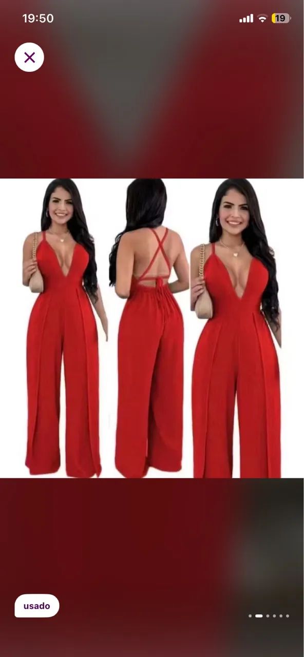 Macacão vermelho 