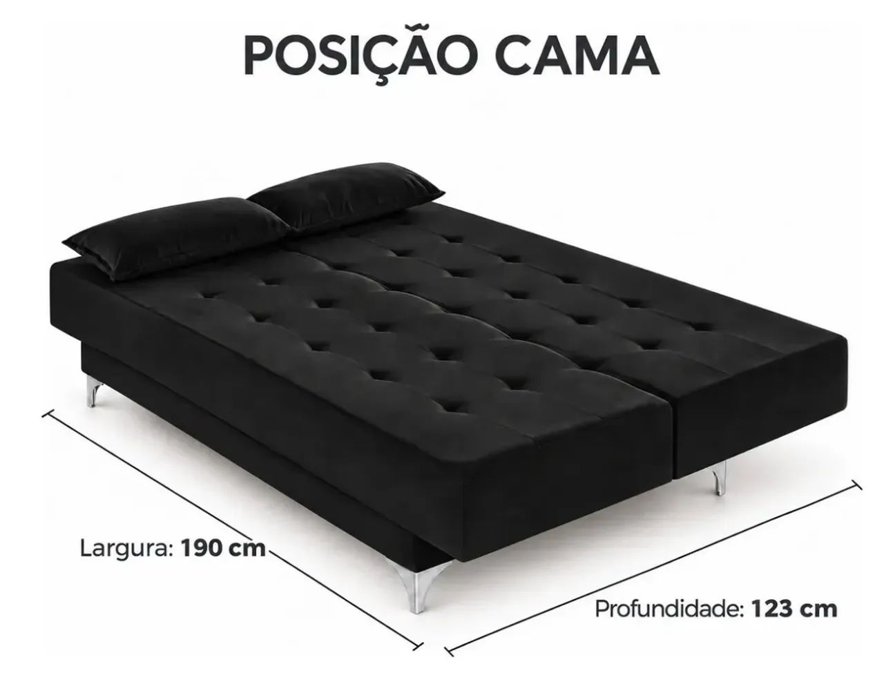 Sofá cama 3 lugares  - Foto 4