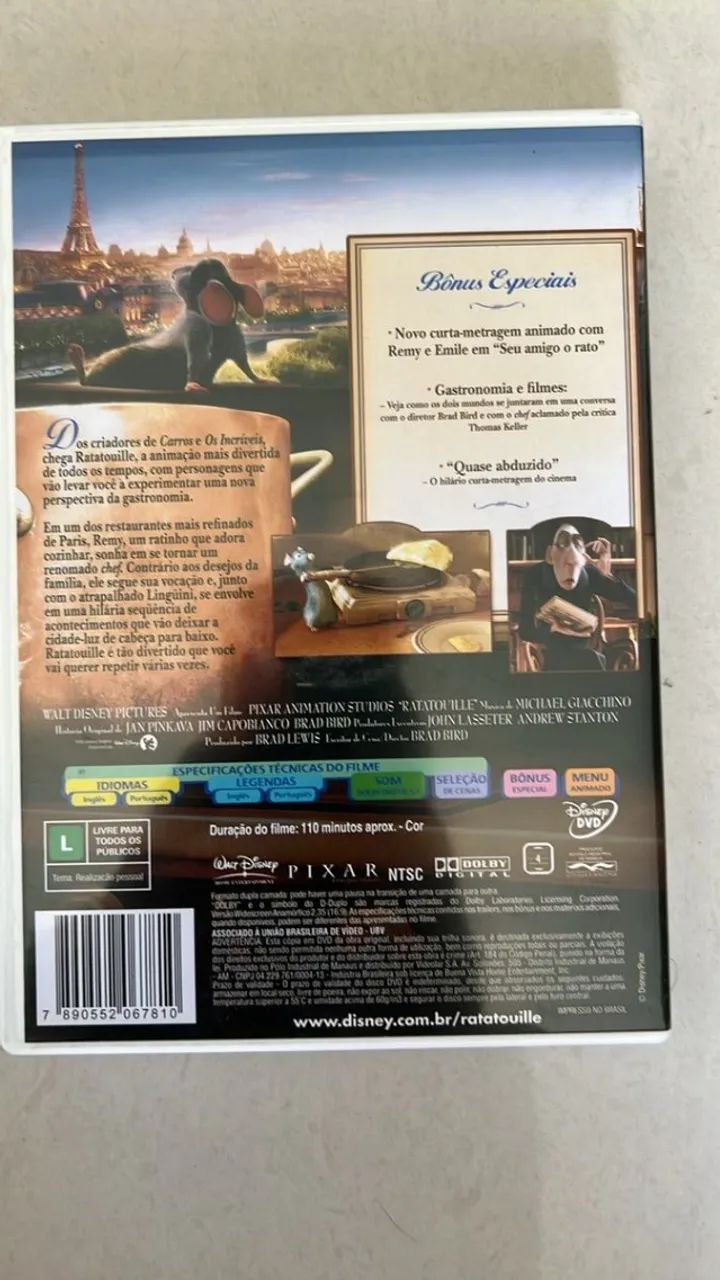 DVD Ratatouille - Pixar/Disney - Foto 3