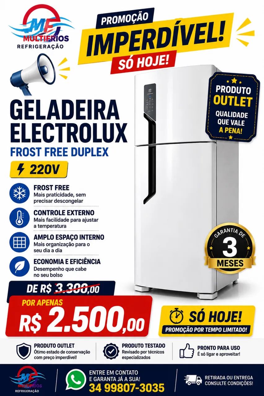 GELADEIRA ELECTROLUX PROMOÇÃO IMPERDÍVEL  - Foto 3