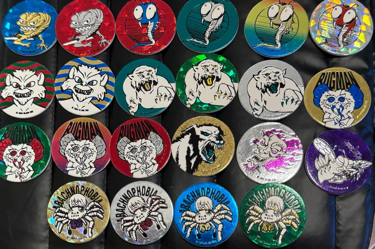 coleção tazos milk caps monstros - Foto 3