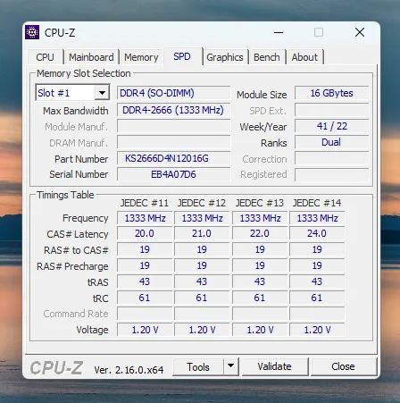 Memória RAM 16GB DDR4 2666 MHz Notebook Kingspec - Testada - Foto 3