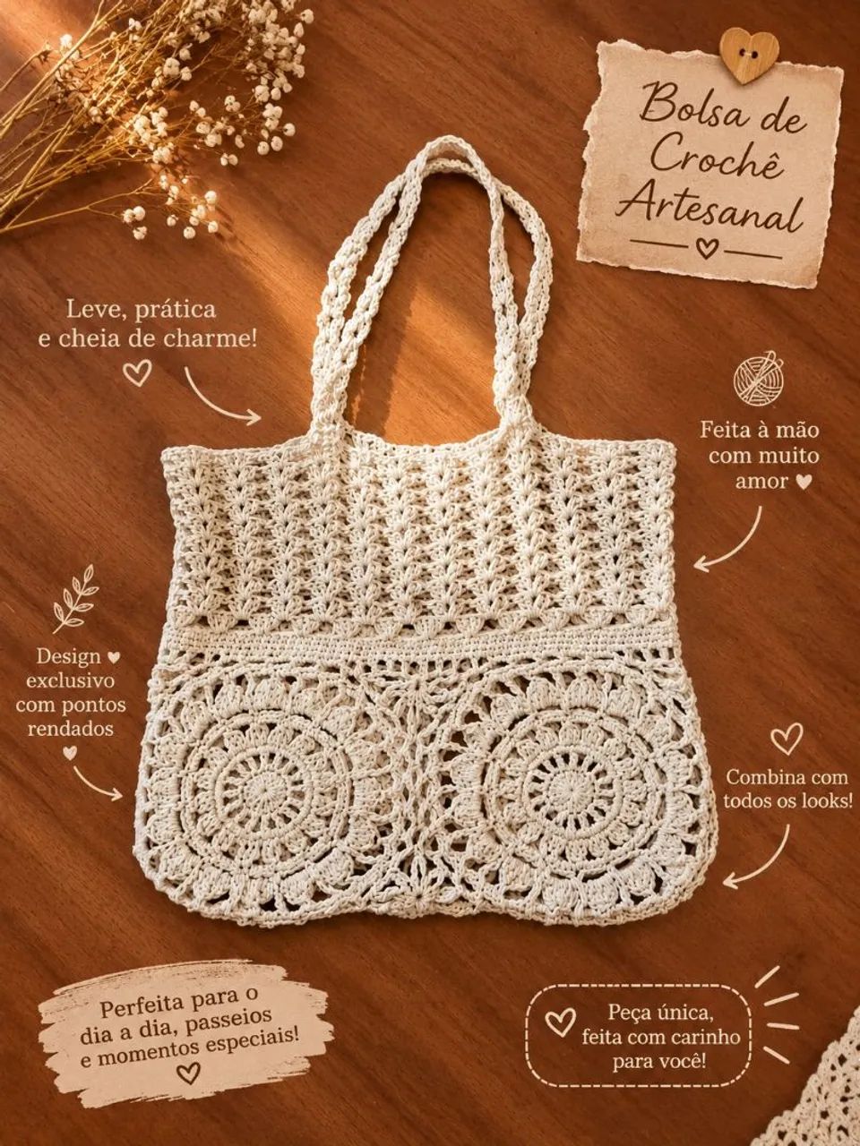 Bolsas de crochê 