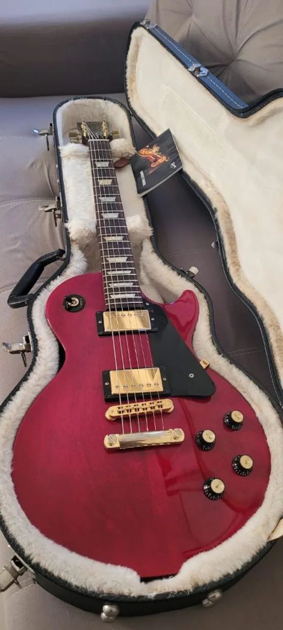 (ジャンク品)Gibson Les Paul Studio 赤 Gibson Les Paul Studio 2008 Wine Red Gold - Case, Tags