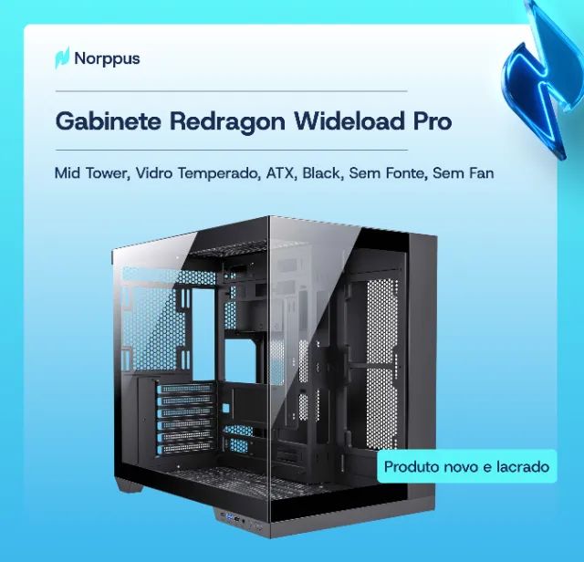 Gabinete Redragon Wideload Pro - Novo e Lacrado