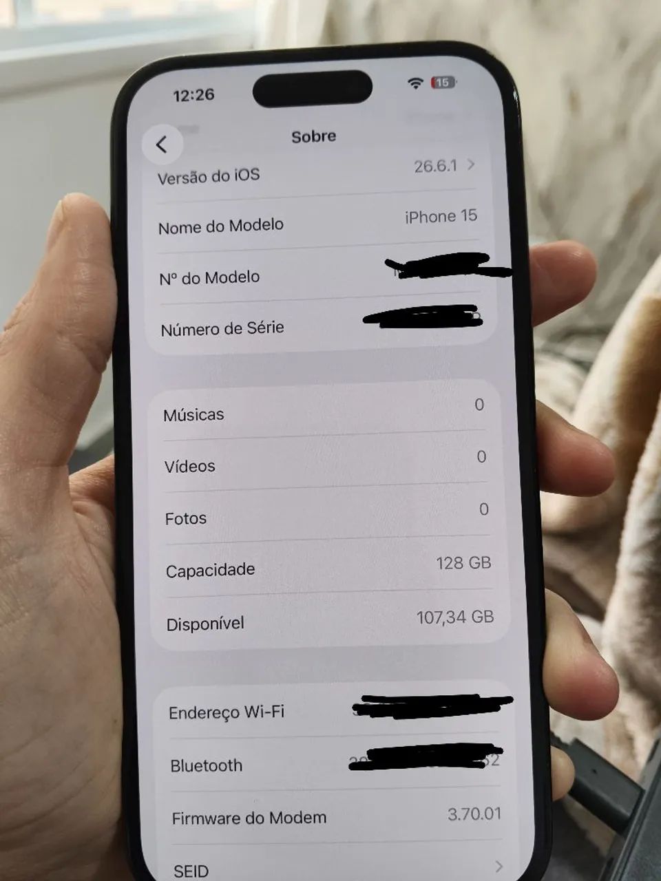 Iphone 15 128gb em perfeito estado - Foto 5