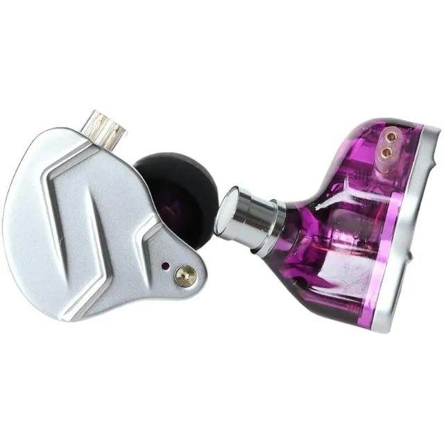 Fone de ouvido Kz Zsn Pro Violeta sem Microfone - Foto 3