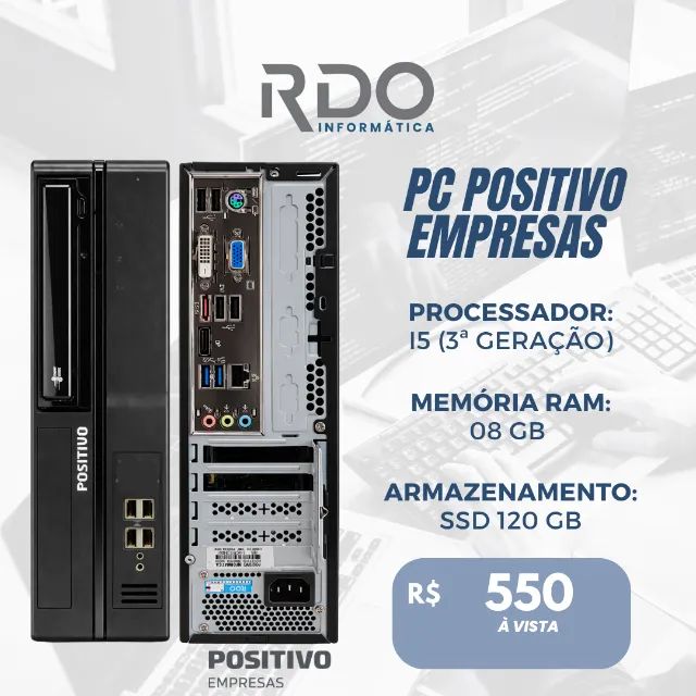 PC Empresarial I5 3ª Geração 08GB SSD 120GB