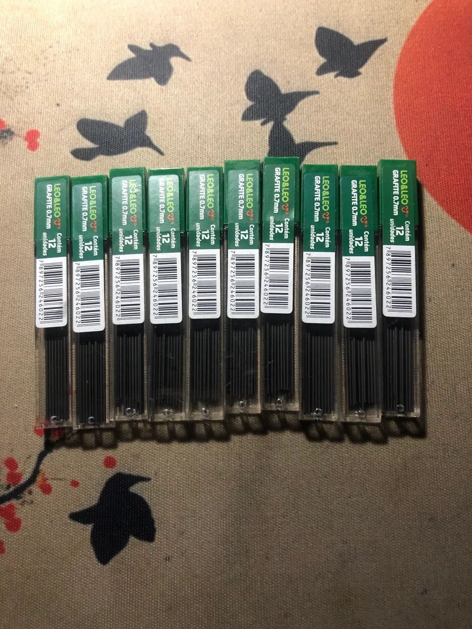 12 MINAS DE GRAFITES HB 0.7mm