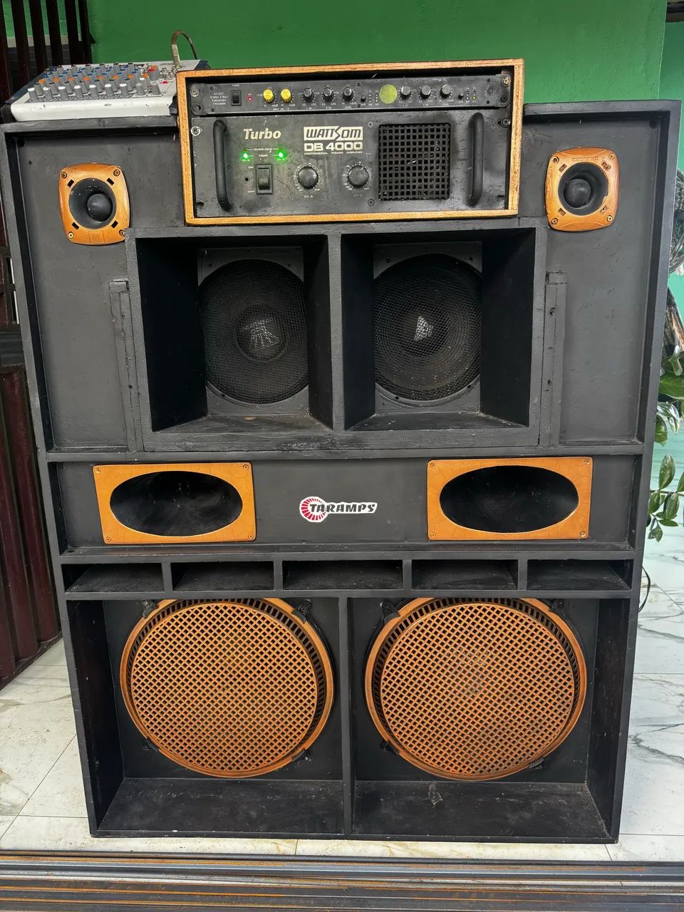 Som Completo: Caixa Trio Dupla + Wattsom DB 4000 + Mesa Bluetooth  - Foto 5
