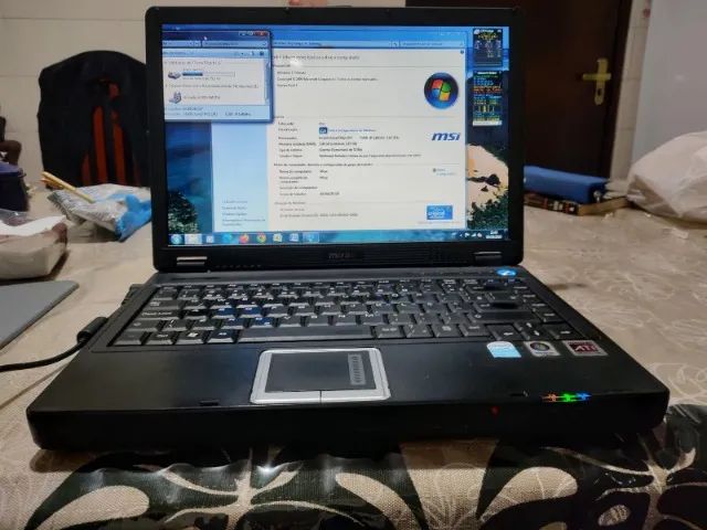 MSI / Mirax - Notebook - Tudo funciona, menos a bateria. - Foto 3