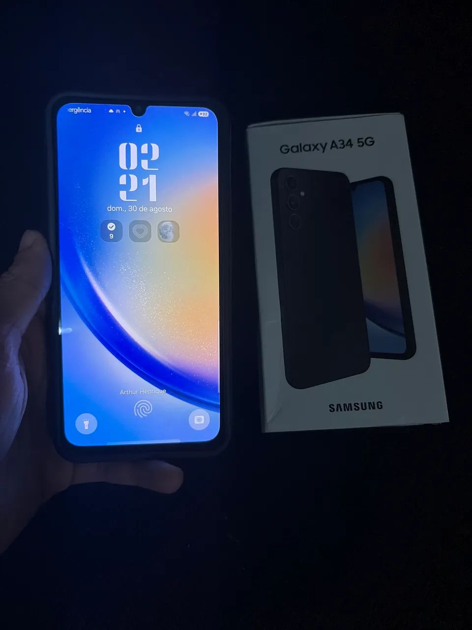 Samsung A34 5G + acessórios 