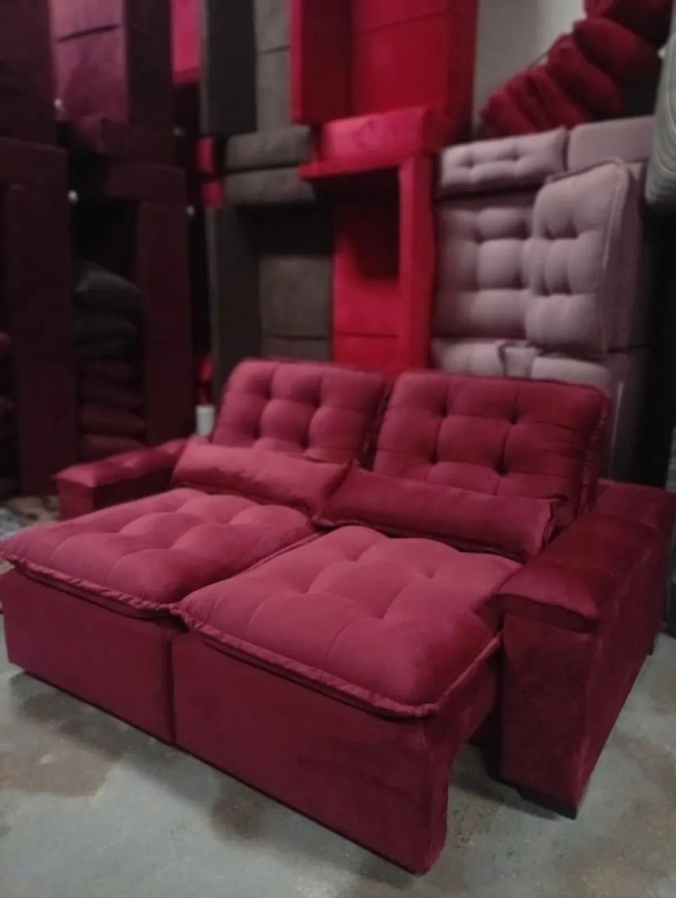 Sofá retrátil e reclinável pronta entrega em oferta  - Foto 4