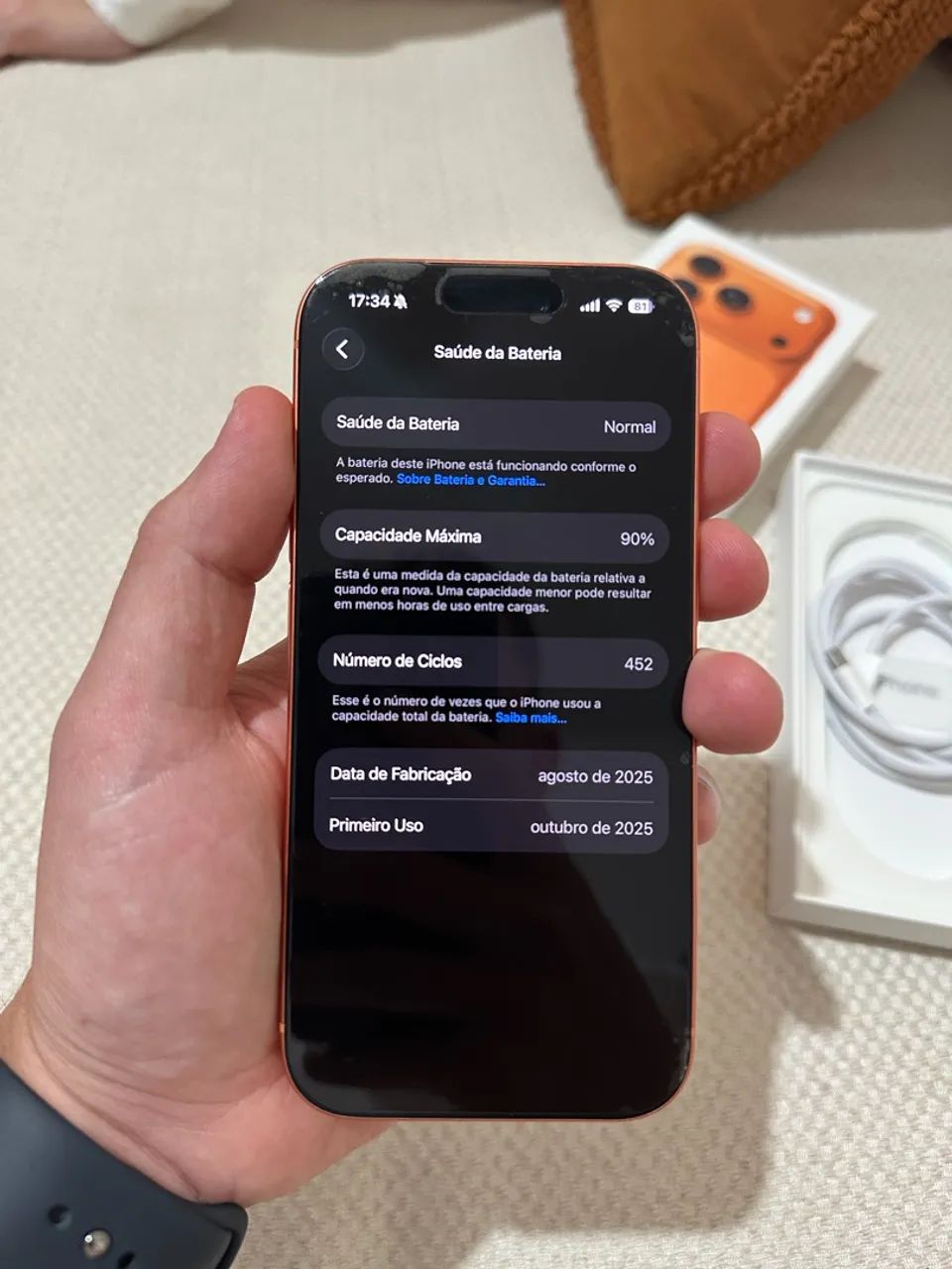 iPhone 17 Pro - Laranja (256gb) - Foto 2
