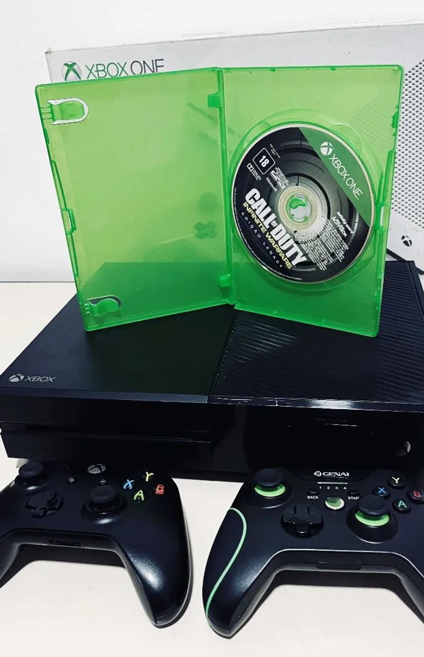 Xbox One Completo 500GB + Jogo CoD + 2 Controles e Caixa<br> - Foto 4