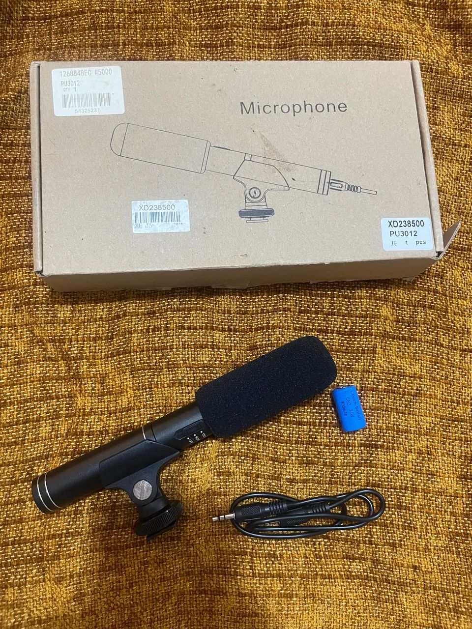 Microfone Puluz PU3012 Shotgun para Câmera DSLR + Acessórios - Foto 2